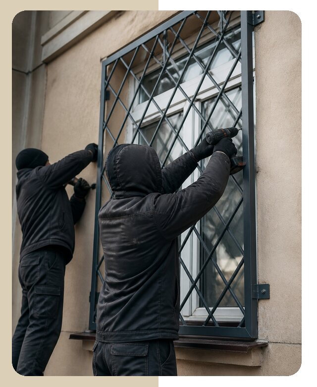 Установка антивандальных решеток на окна в Карпинске